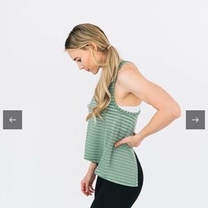 Zyia Forest Nimbus Split Back Tank